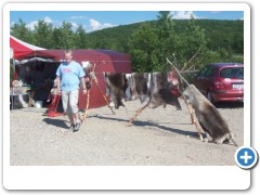 Sven the tourist in Lappland (Norway)