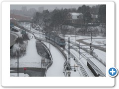 snowy train
