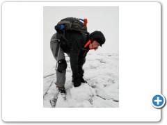 Madeleine starting the snowman