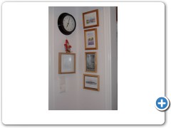 more pictures up on walls 