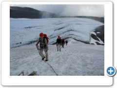 Day 2 walking up the glacier