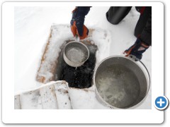 Day 1 Abiskojaure collecting the water