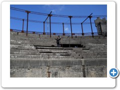 Levi up on the stands