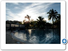 Pool sunset