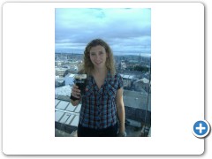 Pint of Guinness and a view of Dublin