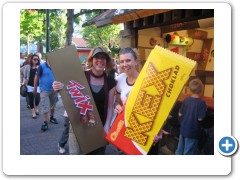 We won lots of chocolate!