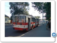 Moldova, Chisinau, en trådbuss
