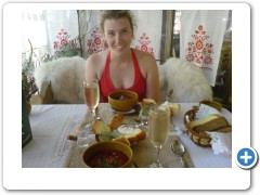 Ukraine, Odessa, a typical Ukrainian lunch!