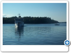 the ferry is half way here