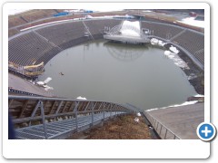 The bottom of the Ski Jump