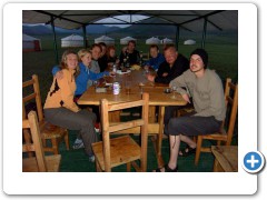 Mongolia Ger camp the gang