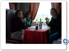 Russia Moscow train dinner